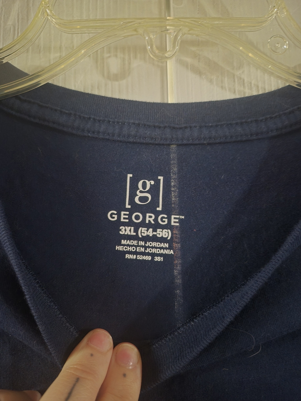George Navy Short Sleeve Crew Neck Tee - Picture 2 of 3